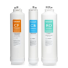 Combined polypropylene and compressed carbon cartridge for CROSS90 reverse osmosis filter