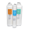 Combined polypropylene and compressed carbon cartridge for CROSS90 reverse osmosis filter