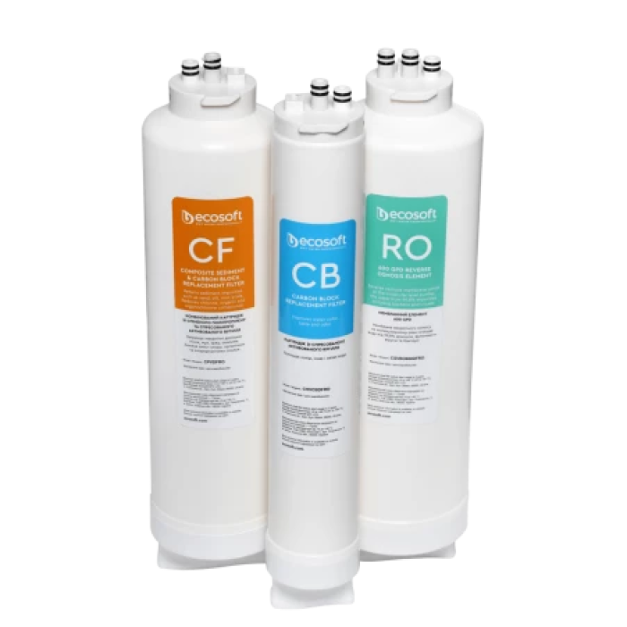 Combined polypropylene and compressed carbon cartridge for CROSS90 reverse osmosis filter