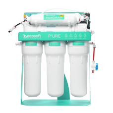 Ecosoft P'URE AquaCalcium reverse osmosis filter with a pump